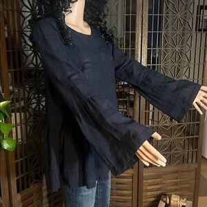LOFT NAVY BEAUTIFUL BLOUSE XL